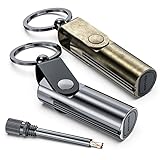 VVAY Ewiges Streichholz Benzin Feuerzeug mit Schlüsselanhänger, 2er Packung, Versand ohne Benzin