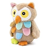 RBSFL Eule Plüschtier, Weiche Eule Kuscheltier, Eule Stofftier zum Kuscheln, Owl Plüsch Geschenk für Kinder, Familie, Freunde (23cm - Bunte Eule)