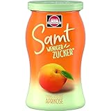 Schwartau Samt Weniger Zucker Aprikose, zuckerreduzierter Fruchtaufstrich, 225g