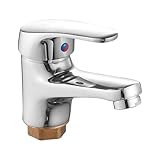 Doslilyy Waschbeckenarmatur – Badezimmer-Waschtischarmatur | Keramikscheibenventile Wasserauslass für Wohn-, Gewerbe-, Waschküche, Keller, Outdoor-Mobilheim, Wohnmobile