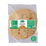 Valle del Crati 12 Pizza Basis | Vorgebackene Pizza in 5 Minuten fertig, langes Sauerteig, italienische Pizza | 12 Pizza Basis von ca. 180gr