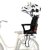 OUSEXI 2025 Hinterer Kinderfahrradsitz, verstellbare Rückenlehne, hinterer Fahrradsitz, Faltbarer Rücksitz, bequemer Kinderrücksitz, geeignet für die meisten Fahrradrahmen,mit Sonnensegel