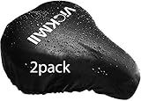 VICKMALL Sattelbezug wasserdichte Fahrradsattelabdeckung, Elastische Wasserfeste Fahrradsattel Schutzhülle, Passend für den Meisten Fahrradsattel wie Rennrad, Mountainbike, Damenrad, E-Bike(2PCS)