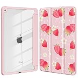 Idocolors Schutzhülle für iPad 10. / 11. Generation (2022/2025) 11 Zoll (27,7 cm), transparent, harte Rückseite mit Stifthalter, dreifach faltbarer Ständer, vollständige Umwicklung, Schutzhülle für