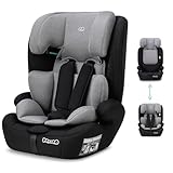 Booboo Safety Berlin, i-Size Kindersitz ohne Isofix ab 1 Jahr, Autositz von 76 bis 150 cm, mitwachsend - Black Grey