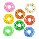 Toddmomy PVC Kleiner Schwimmringe 8 Stück Bunte Kleine Schwimmringe als Poolspielzeug und Foto Requisiten Geeignet für Kinder und Wasserspaß im Schwimmbad