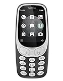 Nokia 3310 3G Mobiltelefon (2,4 Zoll Farbdisplay, 2MP Kamera, Bluetooth, Radio, MP3 Player, Dual Sim) charcoal