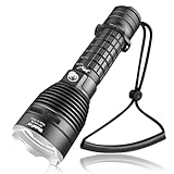 WholeFire LED Tauchlampe IPX8 Wasserdichte 6000 Lumen Tauchen Taschenlampe 3 Modi Wiederaufladbare Unterwasser Taschenlampe zum Tauchen Schwimmen Wandern Angeln