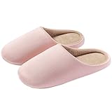 PAMEILA Hausschuhe Damen Herren Pantoffeln Frauen Pantoletten Bequeme Slippers Unisex Rosa 38/39 EU