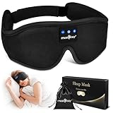 Schlafkopfhörer, Schlafmasken Kopfhörer, Musicozy Schlafmaske mit Kopfhörern zum Schlafen, Bluetooth 5.4 Augenmasken Kopfhörer für Reisen/Nickerchen/Yoga/Meditation, Geschenke für Männer und Frauen