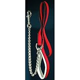 Reitsport Zubehör Führstrick Führleine mit Kette Gesamtlänge 1,80 m bordeaux