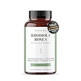 Rhodiola Rosea Nullure | 3% Rosavin und 1% Salidrosid – 200mg | Vegan | Stress und Angstabbau · Stimmungsverbesserung · Energie · Müdigkeit | Rosenwurz Kapseln | 120 Kapseln (4 Monate)