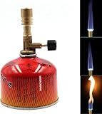 QYDZSHOP Tragbarer Bunsenbrenner, Tragbarer Gasbrenner Mit Großem Fassungsvermögen, Gaslötlampe, Messingmaterial, Für Laborgeräte, Schmuckverarbeitung, Innenbeleuchtung