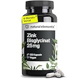Zink Kapseln - 120 Stück - 25mg Zink pro Kapsel - gut verträgliches Zinkbisglycinat (Zink-Chelat) – Alternative zu Zink Tabletten - vegan, hochdosiert, ohne unnötige Zusätze