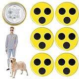 HONGECB Hochwertige Blindenanstecker, Blinden Plakette mit Klemme, Anstecknadeln für Sehbehinderte, Blindenabzeichen für Blinde und Sehbehinderte, Blindenanstecker, für Menschen mit Demenz, 6 Stück