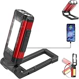 Taschenlampe Mit Magnet,Led Arbeitsleuchte Werkstattlampe,Ultra-Helle Werkstattlampe,Magnetlampe,Schwenkfunktion + Magnetfuß,Mit Ladefunktion,FüR Auto Reparatur Camping Notfall