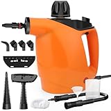Gaethra Dampfreiniger, 1050W Dampfreiniger Handgerät mit 11 Zubehör, 3,5 bar Chemikalienfrei Dampfreiniger Handgerät mit 450 ml, 105℃ Steam Cleaner für Alles Möbel, Teppiche, Badezimmer, Sofa, Boden