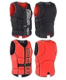 Camaro Comp Slasher Neopren Prallschutz Oberteil Wakeboard Kite Wasserski Black/orange Gr. L