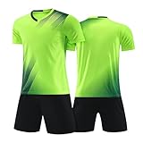 Individuelles Trikot Fussball Set Für Junge Herren Anzug Fussball Trikot Fusstball Shirt & Shorts Set Mit Namen Nummer Team Und Logo Personalisierte Football Jersey Fußballtrikots Kinder Erwachsener