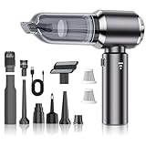 WILLONG Handstaubsauger Akku, Autostaubsauger Kabellos 18000Pa Mini Staubsauger, Aufladbar Tragbar Leicht Auto Staubsaug Stark, für den Auto,Büro,Küche,Tierhaare