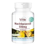 Nachtkerzenöl - 60 Softgels - Omega-6-Fettsäuren Gamma-Linolensäure und Linolsäure | Qualität aus Deutschland von ViVe Supplements