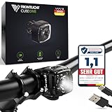 MIVELO CUBE ONE Fahrradlicht vorne StVZO zugelassen Frontlicht Fahrradbeleuchtung USB-aufladbar & 100% wasserdicht LED Fahrrad Licht vorne, Fahrradlampe