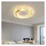 LJYKBFL Moderne LED-Innenleuchten im schlichten Stil, Deckenleuchte für Schlafzimmer, ausgehöhlte runde Deckenbeleuchtung für Esszimmer, Heimbeleuchtung, Kronleuchterlampen