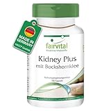 Fairvital | Kidney Plus mit Bockshornklee - 180 Kapseln - HOCHDOSIERT - VEGAN - mit Chrom und grünem Kaffee