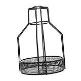 Mobestech Minimalistischer Lampenschirm Deckenleuchte Schutz Klein Robust Rustfrei für Flur Bar Hotel Modernes Design Einfache Montage Schwarz