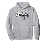 Funny Gay Men Muscle Gym Bro - Protein Shake Brotein Pullover Hoodie