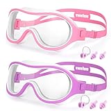 COOLOO Schwimmbrille Kinder, 2er Pack Taucherbrille Kinder 8-16 Jahre für Unisex Teens Anti-Fog Anti-UV Klare Weitsicht