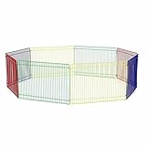 Haustier-Laufstall Kleintierkäfig Metallzaun DIY Haustier Tierzaun Käfig Zwinger Kiste für Hunde Katze Zwinger Tiere Zaun