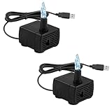 USB Mini Tauchwasserpumpe Mit Filterbaumwolle,150L/H Tauchpumpe Pumpe Aquarium Pumpe,Einstellbare ultraleise kleine Wasserpumpe,USB Tauchpumpe Aquariumpumpe Förderpumpe Brunnenpumpe