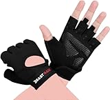 BEAST RAGE Fitness-Handschuhe, atmungsaktiv, für Männer und Frauen, Gewichtheben, Bodybuilding, Fitnessstudio, Training, rutschfest, Crossfit, Krafttraining, Radfahren (SCHWARZ, XL)