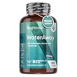 Water Away Kapseln - 11 in 1 Komplex für 3 Monate - Mit Apfelessig, Grüner Tee, Löwenzahn, Kalium - 180 vegane Entwässerungskapseln - Alternative zu Brennnessel Entwässerungstabletten - WeightWorld