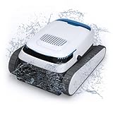 AIRROBO Poolroboter, Poolsauger Akku Kabelloser, Poolroboter Boden und Wand, Wasserlinie, Intelligenten Navigation, 120 Minuten Laufzeit, Wandklettern, Poolreiniger für Pools bis zu 170㎡, PC10