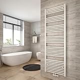 Heilmetz Weiß BadHeizkörper 60 x 180 cm Handtuchtrockner Bad-Heizkörper Handtuchheizkörper Mittelanschluss Heizung 860 Watt Leistung Handtuchwärmer