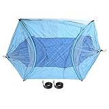 Tragbares Anti-Rollover-Hängematten-Moskitonetz für den Außenbereich zum Campen und Wandern (Königsblau und Hellblau)