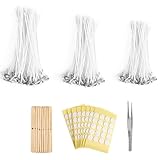 Kerzendocht-Set, Kerzendocht-Set aus Baumwolle, Wiederverwendbare Kerzenherstellungswerkzeuge mit Pinsel und Aufkleber | Tragbares -Zubehör, Handwerk