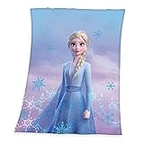 Klaus Herding GmbH Disney Frozen ELSA Fleecedecke Schmusedecke Kuscheldecke 130 x 170 cm