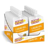 DEXTRO ENERGY LIQUID GEL ORANGE + VITAMINS - 18x60ml (18er Pack) - Traubenzucker Konzentrat aus schnell verfügbaren Kohlenhydraten, Energy Gel, Vitamin B6, Energy Riegel Alternative