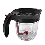 Fetttrennkanne, Cup Fettabscheider, Ölsieb, Robust und Einfach zu Bedienen, Effizienter Fetttrennkanne, Einfach zu Säubern, Ölfiltertopf, für das Abschöpfen von Fett aus Soßen und Suppen