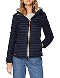 camel active Damen leichte Steppjacke mit abnehmbarer Kapuze Dunkelblau womenswear-46