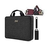 ZINZ Schlank und Erweiterbar 15 15,6 16 Zoll Laptop Hülle Tasche mit Griff Riemen, Stoßfeste Wasserdicht PC Sleeve kompatibel mit die meisten 15'-16' Laptops MacBook/Dell/HP/Lenovo/Acer/Ausu,B04K01