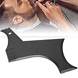 Bartformungswerkzeuge, Bartformungsschablone, Bartstyling Schwarzer Kunststoff Haaransatz Trimmen Bart Schönheitsschablone