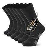 Ruixue Socken Herren Damen, Wandersocken aus Merino Wolle [3 Paar] Sportsocken, Arbeitssocken, Atmungsaktiv Tennissocken, Laufsocken, Elastische Sneaker Socken Herren