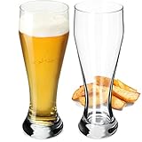 KADAX Biergläser Set, 665 ml, Biertulpen aus Glas, Biergläser für Pils, Helles, Weizen & Craft Beer, Bierglas, Bierkrug, Gläser für Bier, Weizenbiergläser (2 Stück)