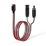 ELFCULB Solar auf Anderson Kabel 10AWG Solarladekabel 45A Anderson Stecker für Powerstation Solarpanel Solargenerator(0.6M)