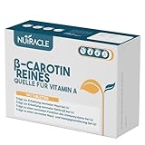 Nutracle Beta Carotin 160 Tabletten | Nahrungsergänzungsmittel mit Beta-Carotin und Kupfer für eine intensive Bräune | Unterstützung für die Sehkraft mit hoher Konzentration an Provitamin A