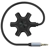5-Jack Multi Kopfhörer Audio Splitter Spritzgießen mit Kopfhörer Splitter Entwickelt, um bis zu fünf Geräte für Klassenzimmer, Audio Mischen zu verbinden
